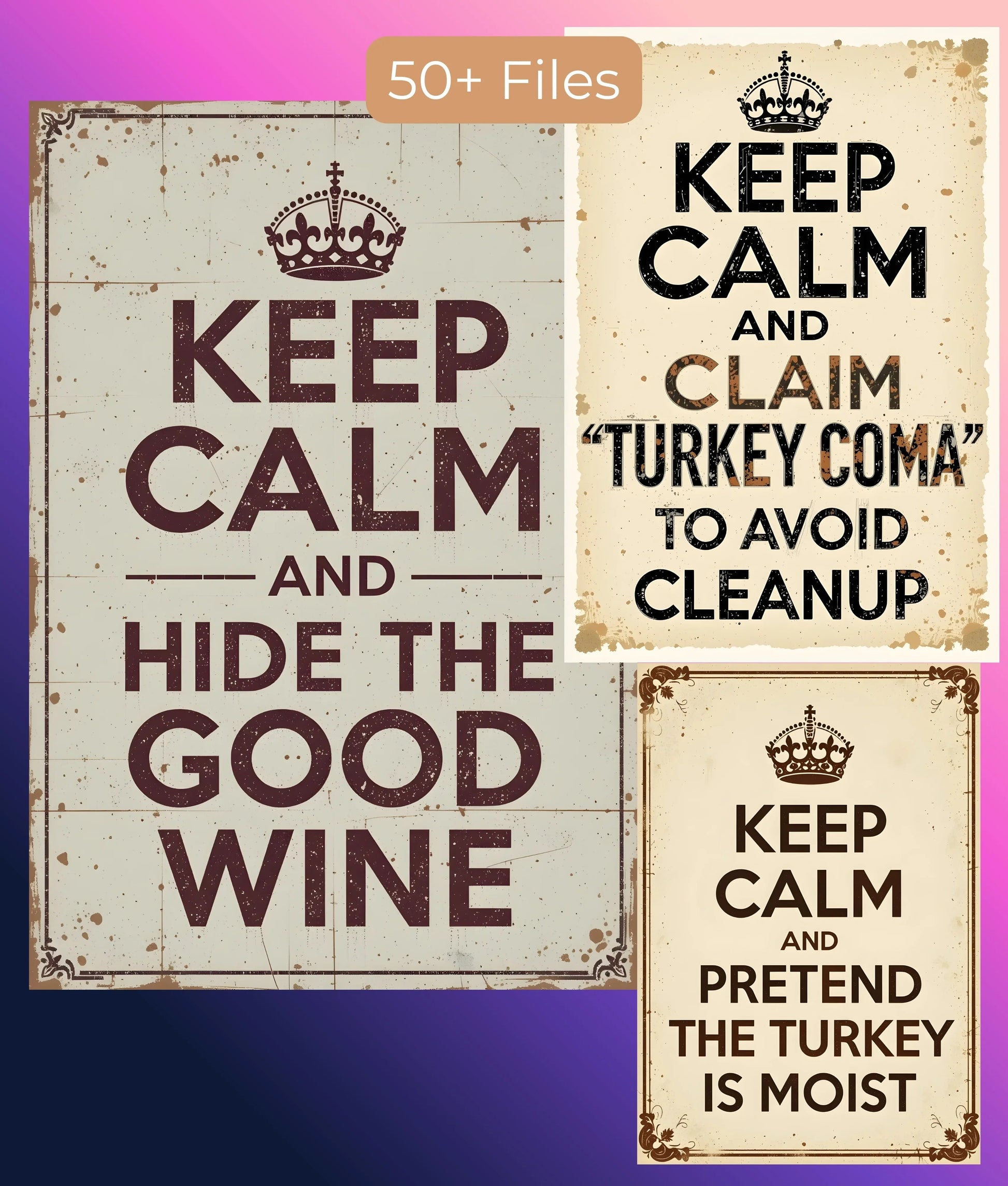 Thanksgiving Wall Art Clipart Bundle - CraftNest - Digital Crafting and Art