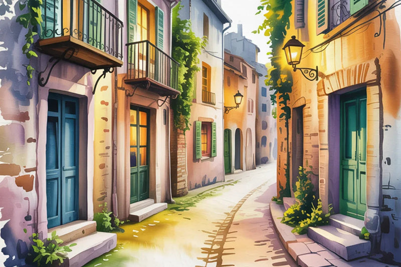 Old European Alleyways Background Papers - CraftNest - Digital Crafting and Art