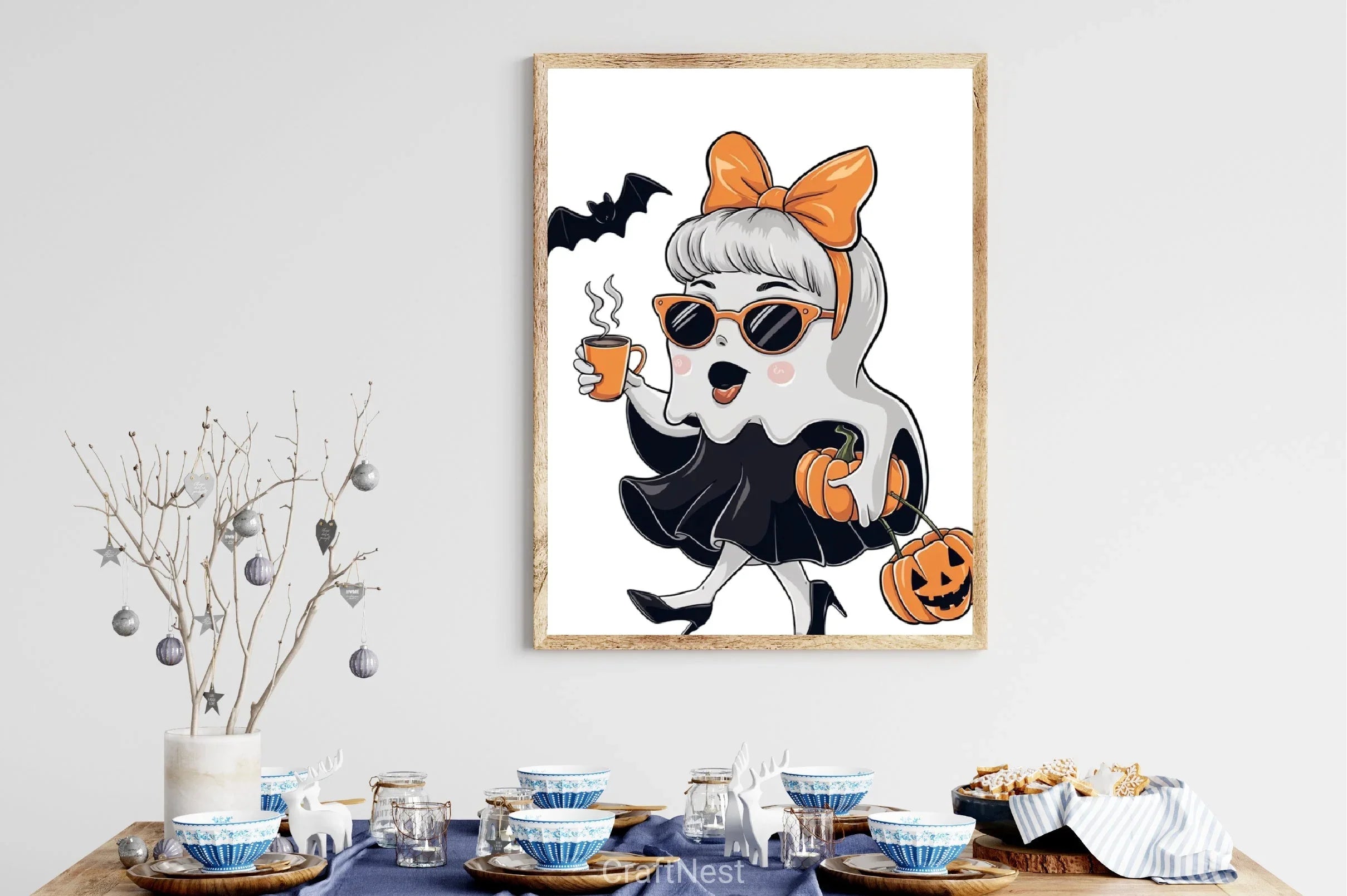 Cute Ghost Halloween Clipart Bundle 4 - CraftNest - Digital Crafting and Art