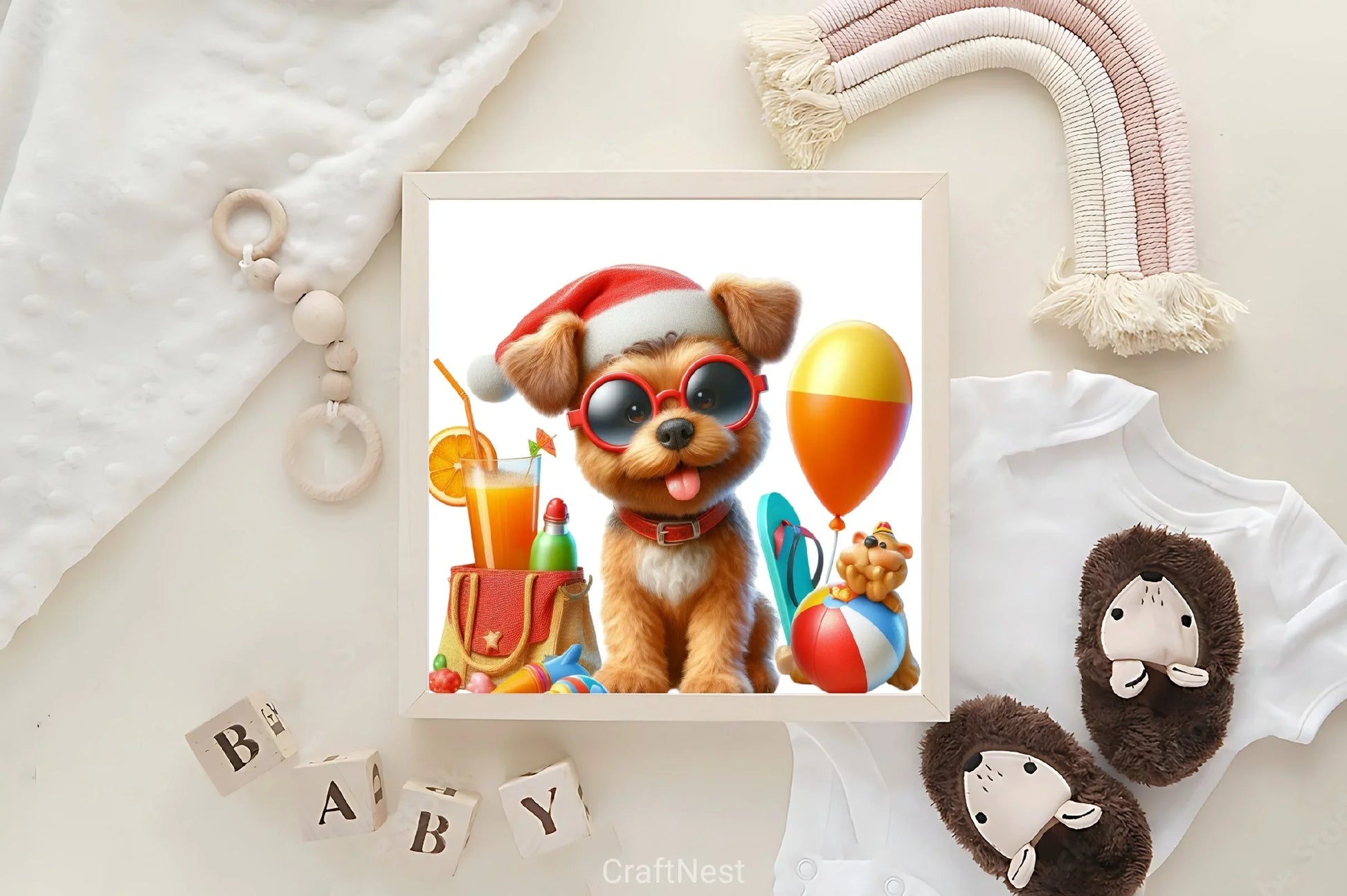 Summer Beach Dogs Clipart Bundle - CraftNest - Digital Crafting and Art