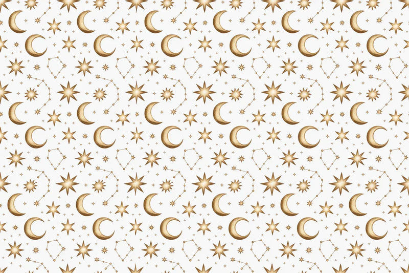 Celestial Gold & Navy Seamless Papers - CraftNest - Digital Crafting and Art