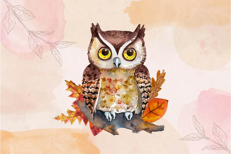 Autumn Owl Clipart Bundle - CraftNest - Digital Crafting and Art