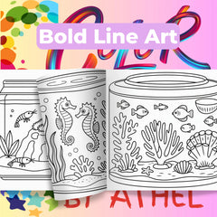 Aquarium Coloring Book Bundle - CraftNest - Digital Crafting and Art
