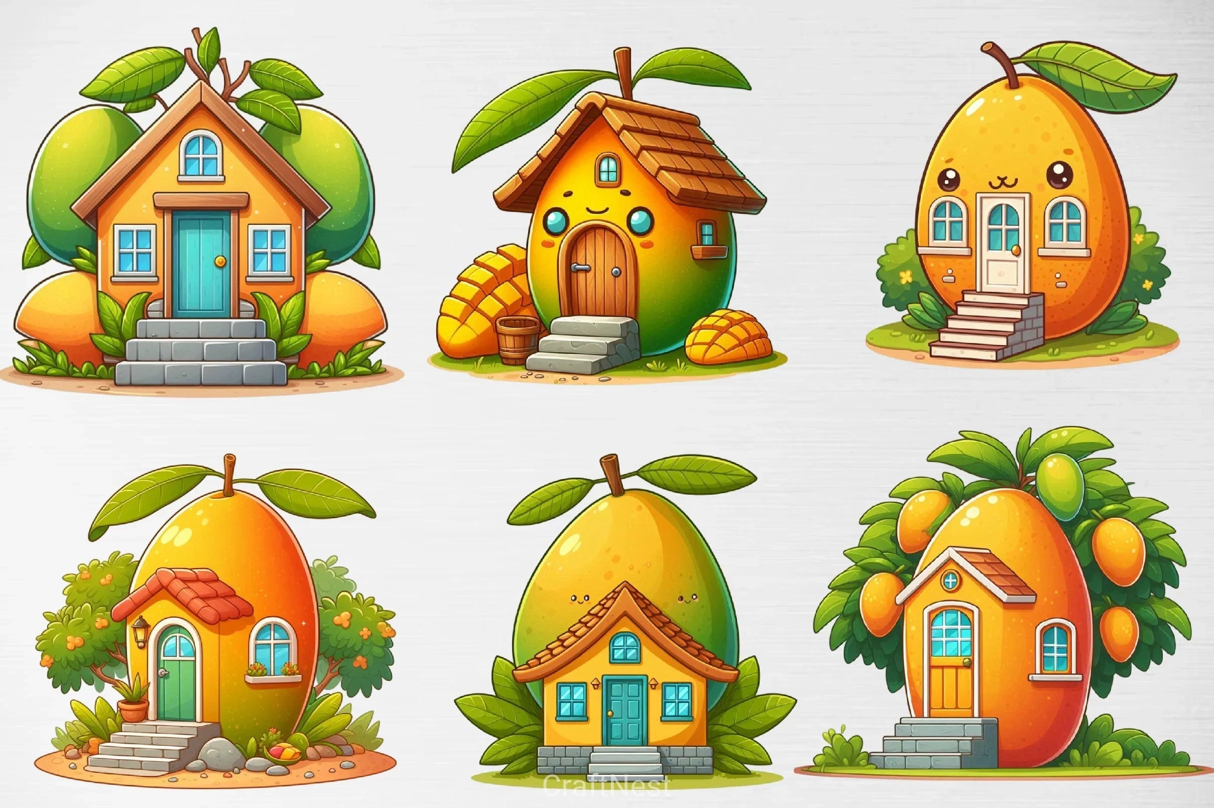 Mango House Clipart Bundle - CraftNest - Digital Crafting and Art