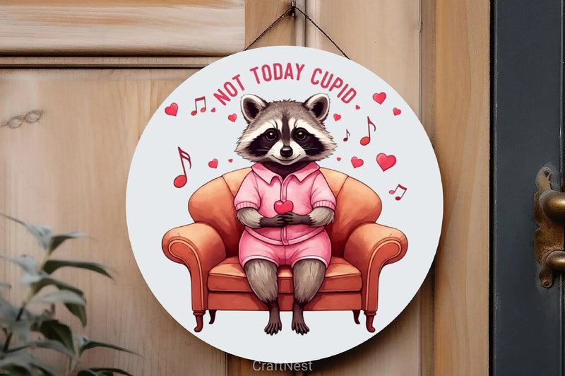 Not Today Cupid Raccoon Clipart Bundle 1 - CraftNest - Digital Crafting and Art