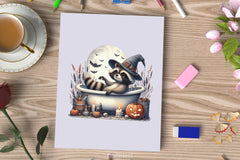 Halloween Raccoon Clipart Bundle - CraftNest - Digital Crafting and Art