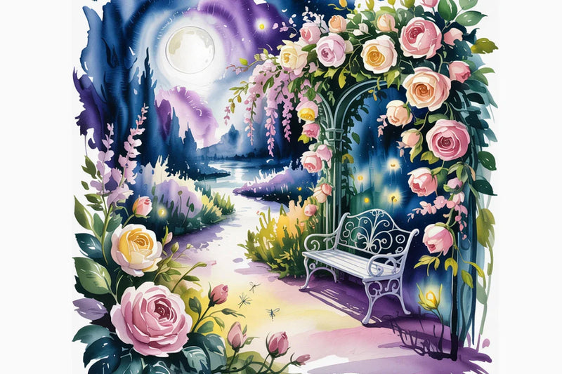 Garden Romance Background Papers - CraftNest - Digital Crafting and Art