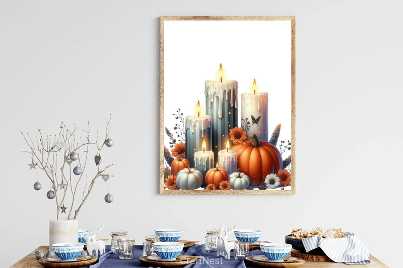 Halloween Candle Clipart Bundle - CraftNest - Digital Crafting and Art