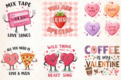 Retro Valentine Clipart Bundle - CraftNest - Digital Crafting and Art