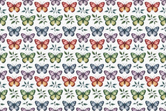 Pastel Butterflies Seamless Papers - CraftNest - Digital Crafting and Art