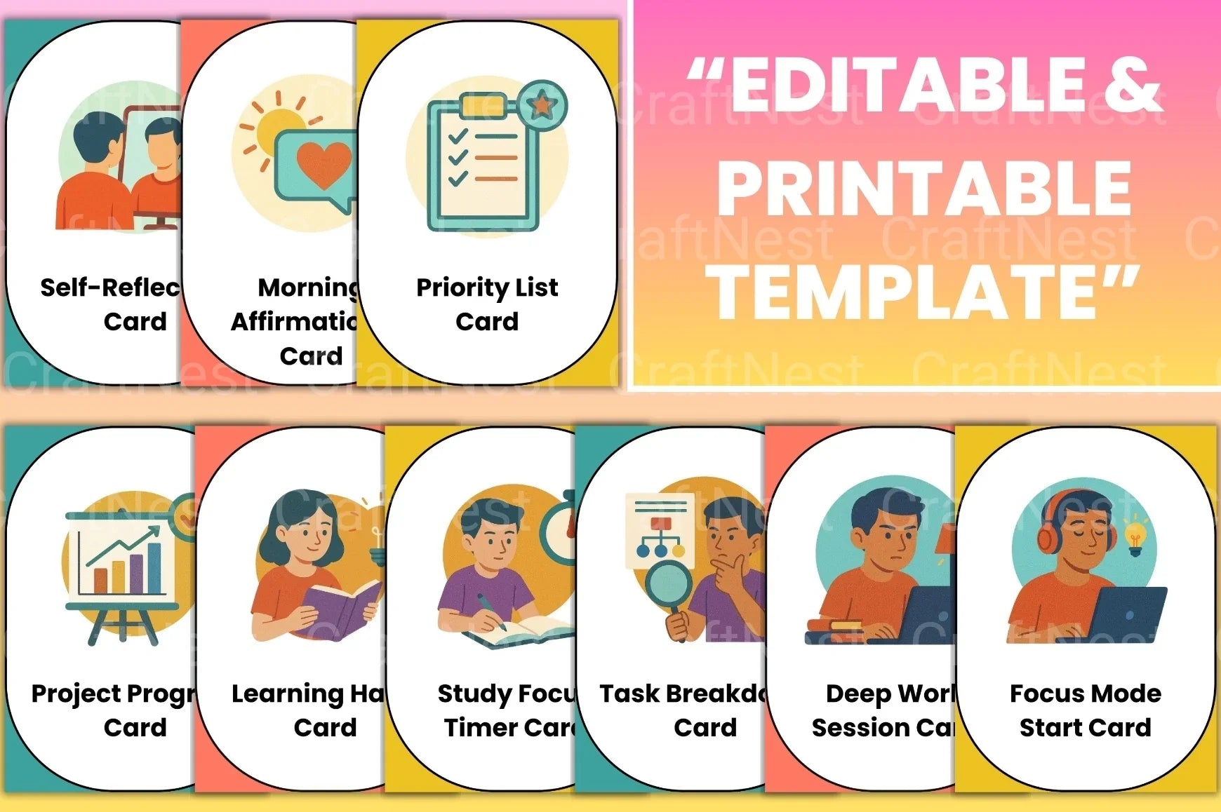 Daily Routine Cards for Kids - CraftNest - Digital Crafting and Art