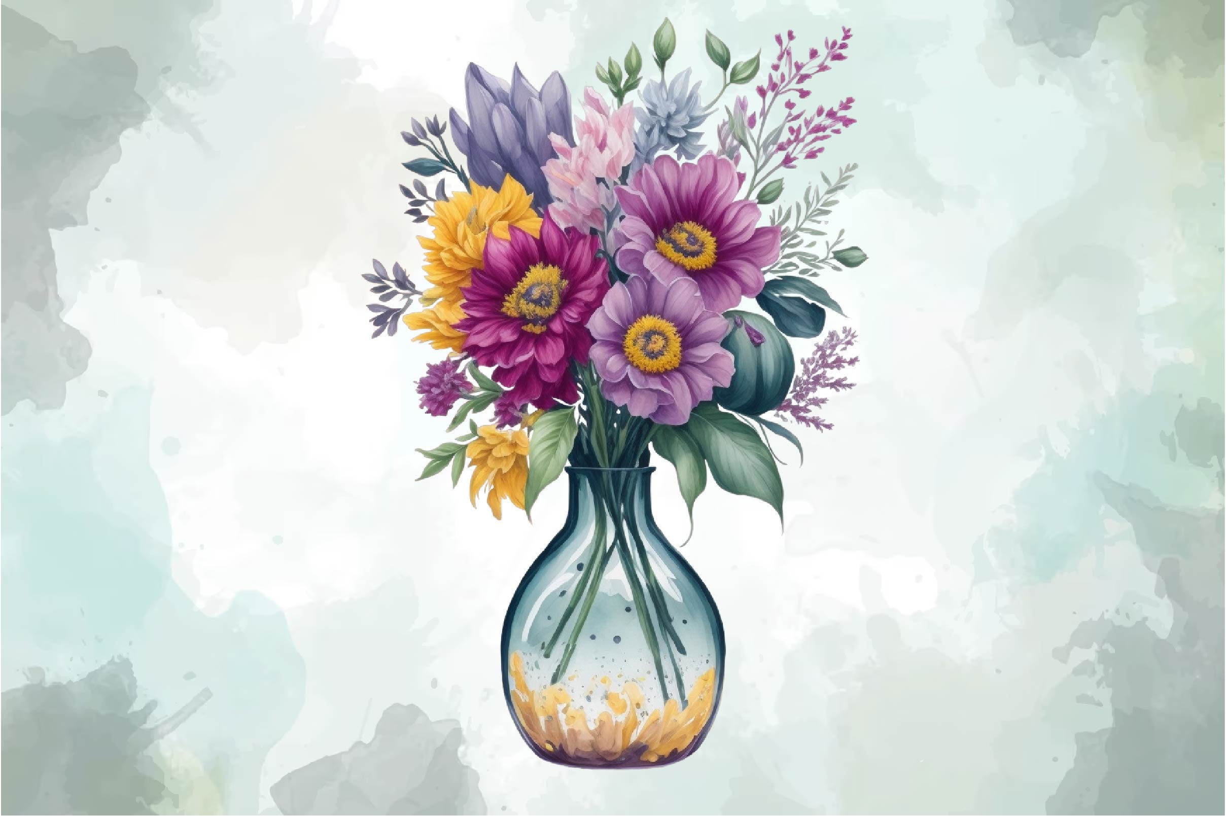 Vase Of Flowers Clipart Bundle - CraftNest - Digital Crafting and Art
