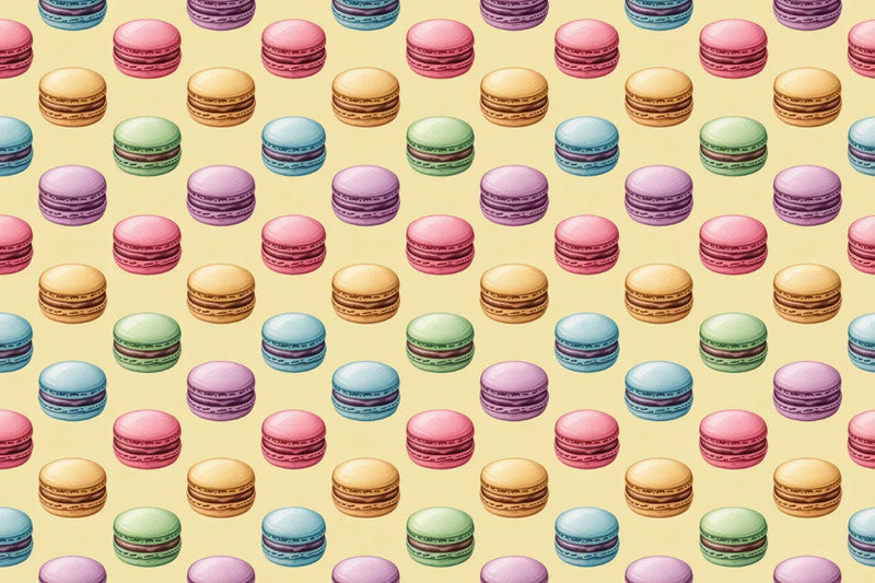 Pastel Macarons Seamless Papers - CraftNest - Digital Crafting and Art