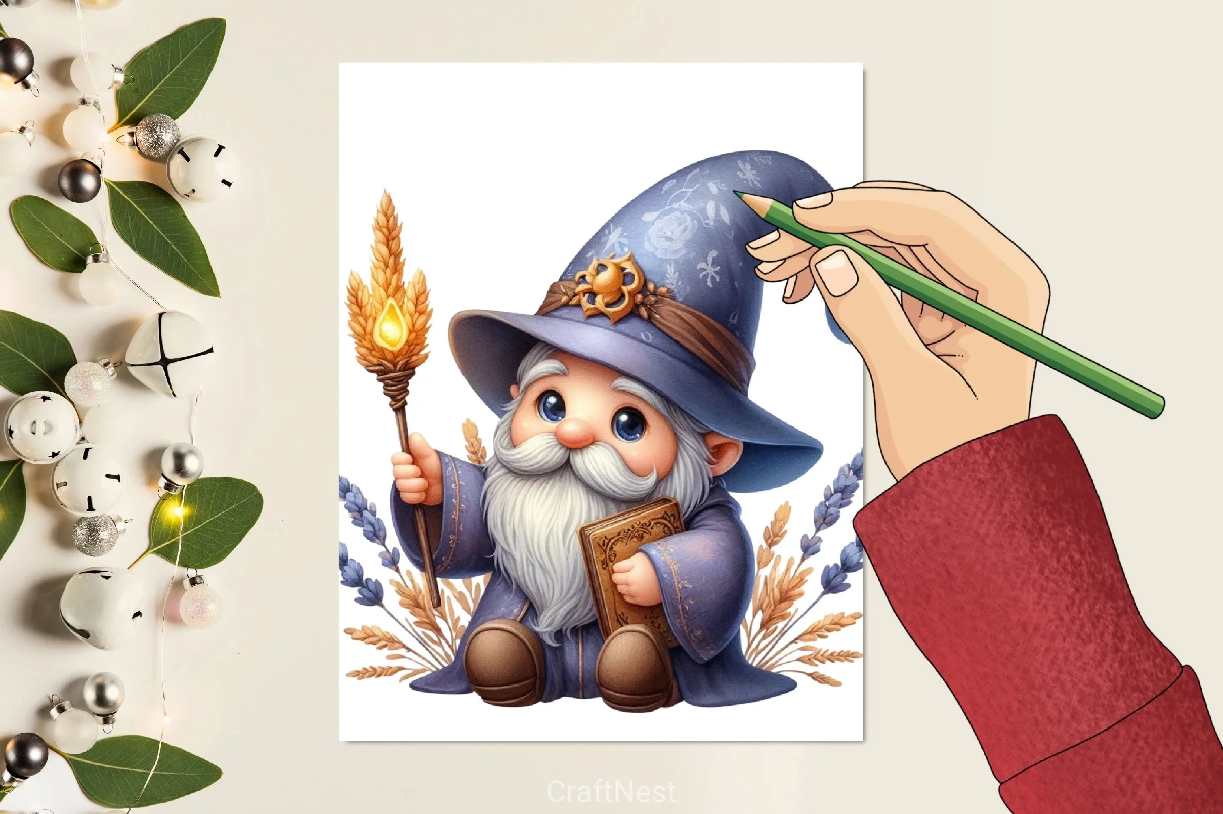 Wizard Gnome Clipart Bundle - CraftNest - Digital Crafting and Art