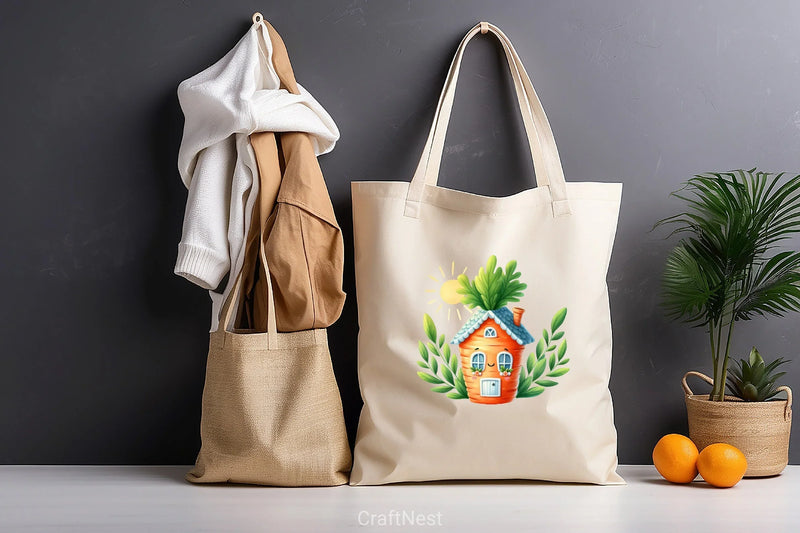 Carrot House Clipart Bundle - CraftNest - Digital Crafting and Art