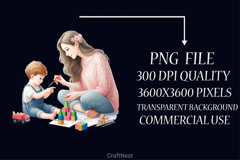 Mother's Day Clipart Bundle 5 - CraftNest - Digital Crafting and Art