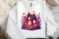 Valentine Fairy House Clipart Bundle 2 - CraftNest - Digital Crafting and Art