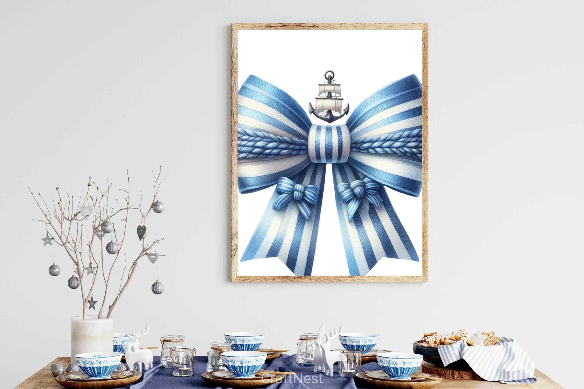 Blue Bows Clipart Bundle - CraftNest - Digital Crafting and Art