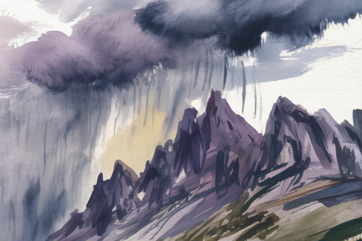 Stormy Mountains Background Papers - CraftNest - Digital Crafting and Art