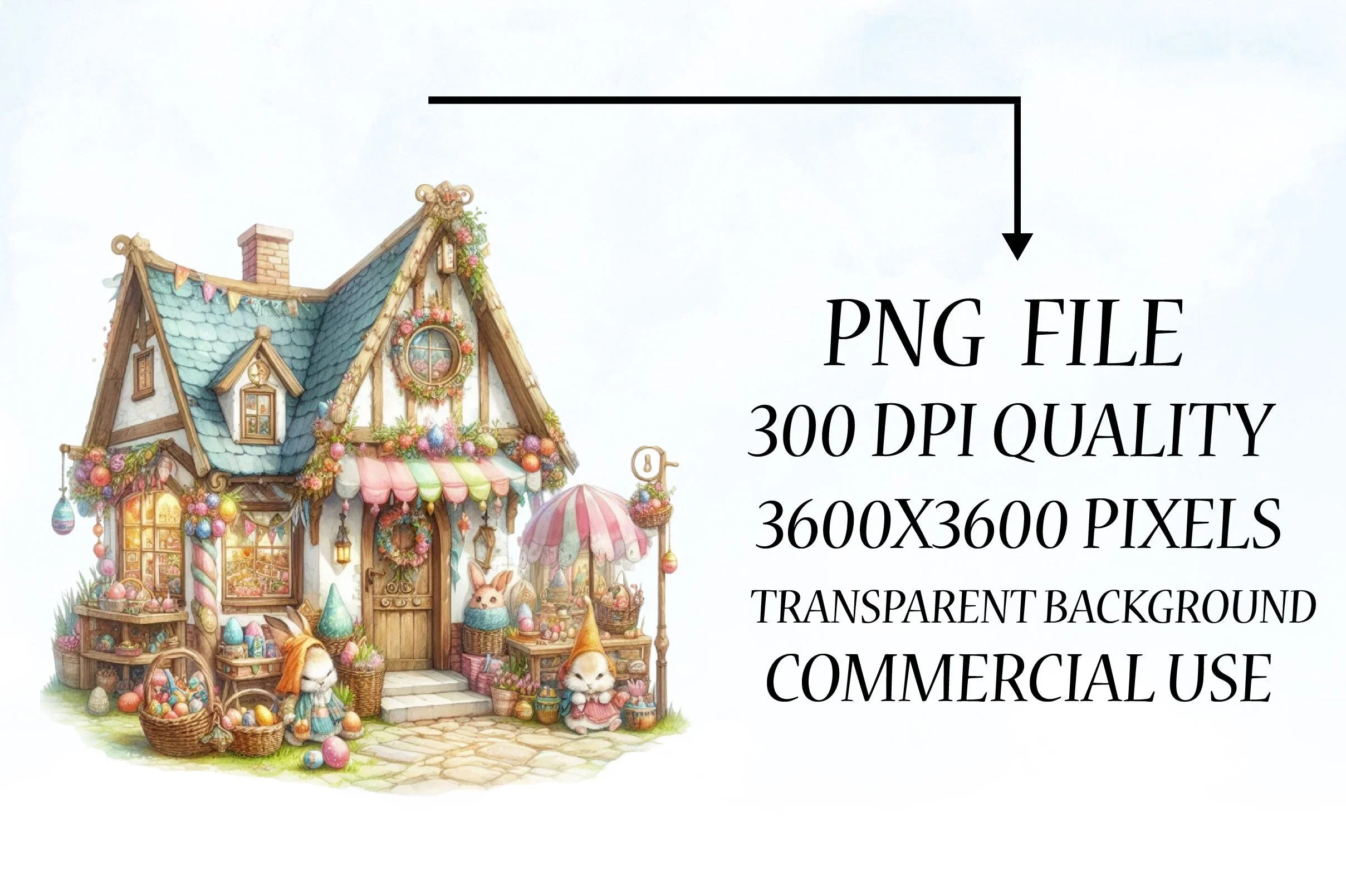 Fantasy Easter Shop Clipart Bundle - CraftNest - Digital Crafting and Art