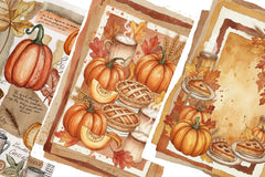 Harvest Mood Junk Journal Papers - CraftNest - Digital Crafting and Art
