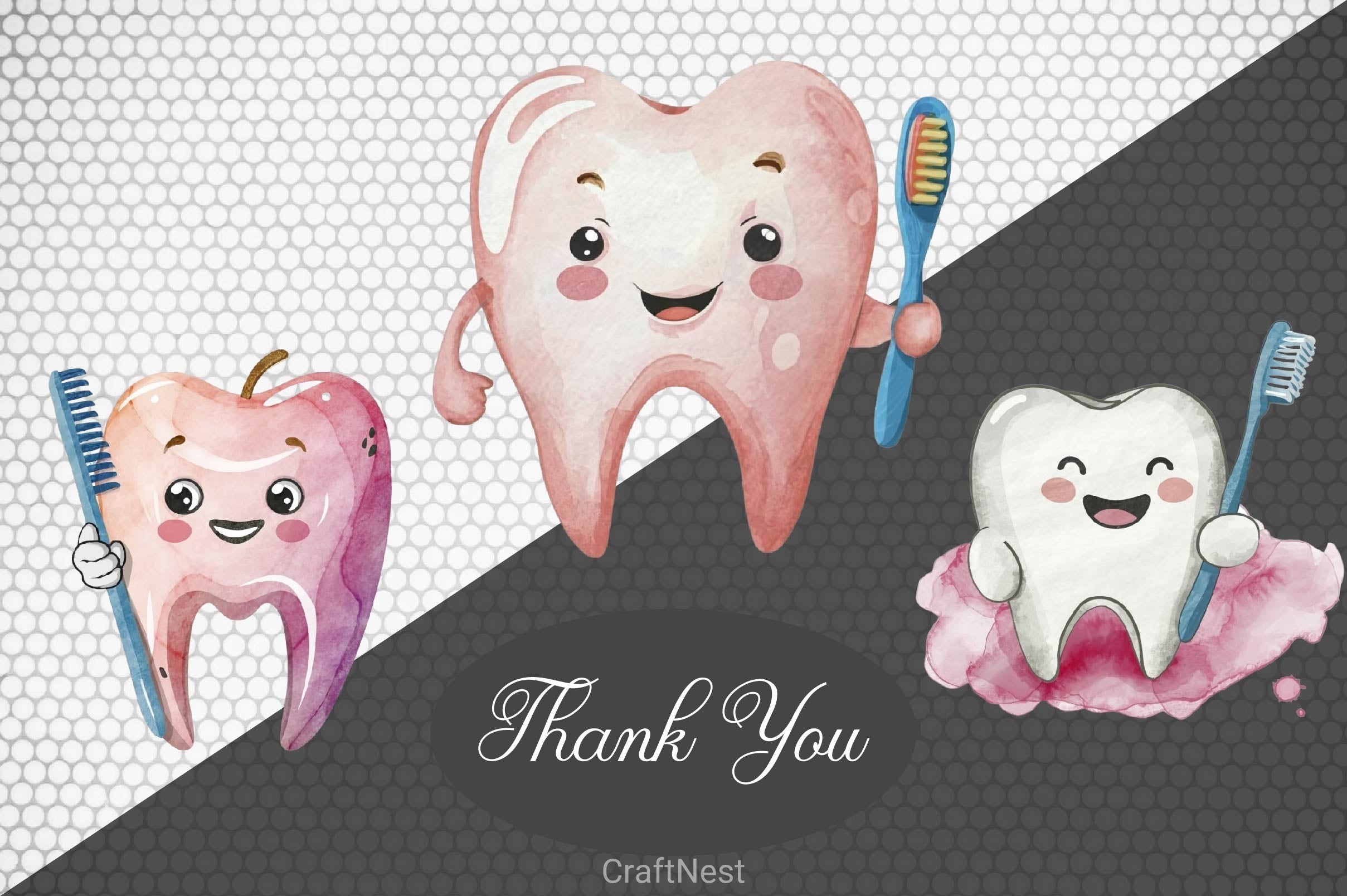 Dentist Tooth Teeth Clip Art Clipart Bundle