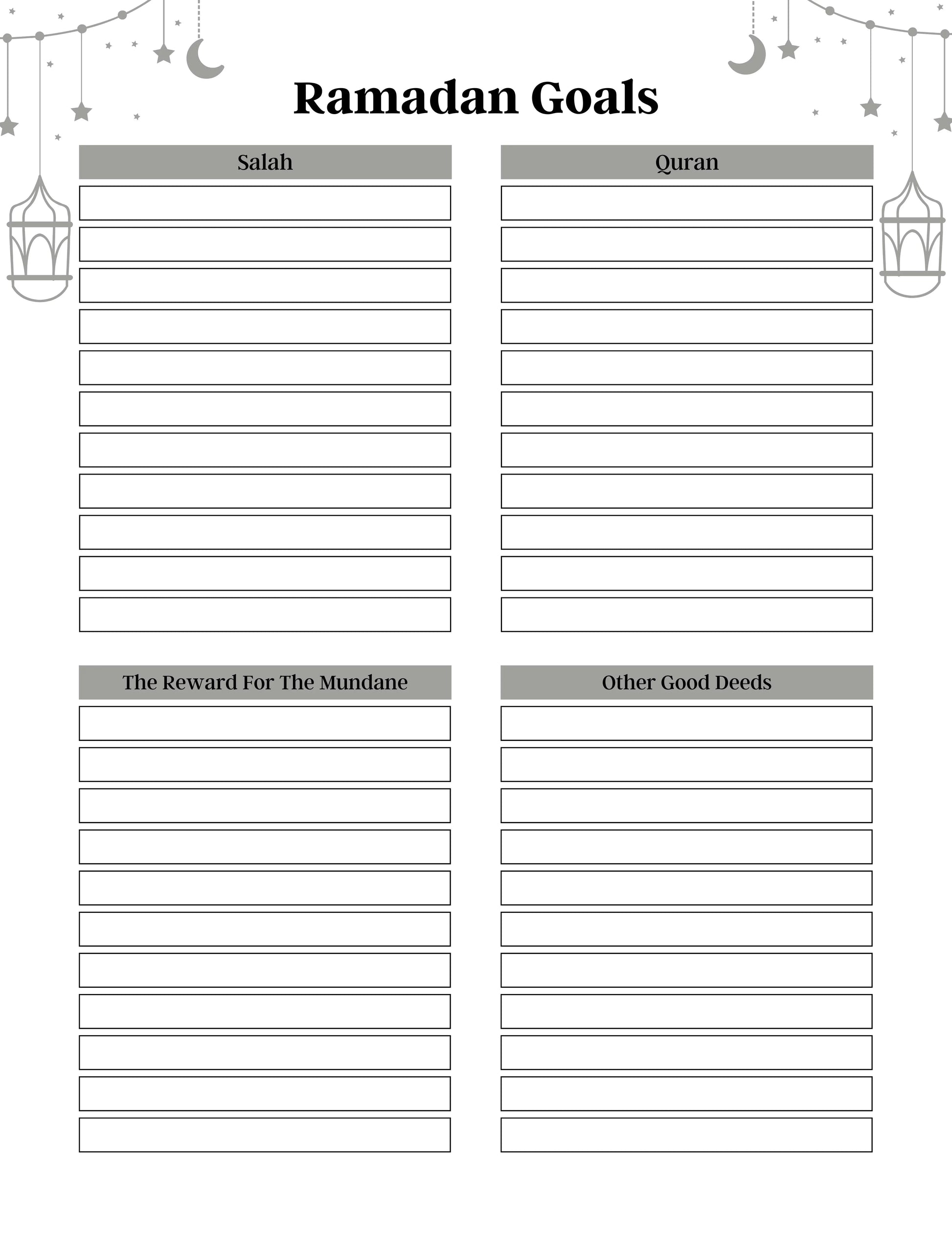 Ramadan Planner Canva KDP Planner - CraftNest - Digital Crafting and Art