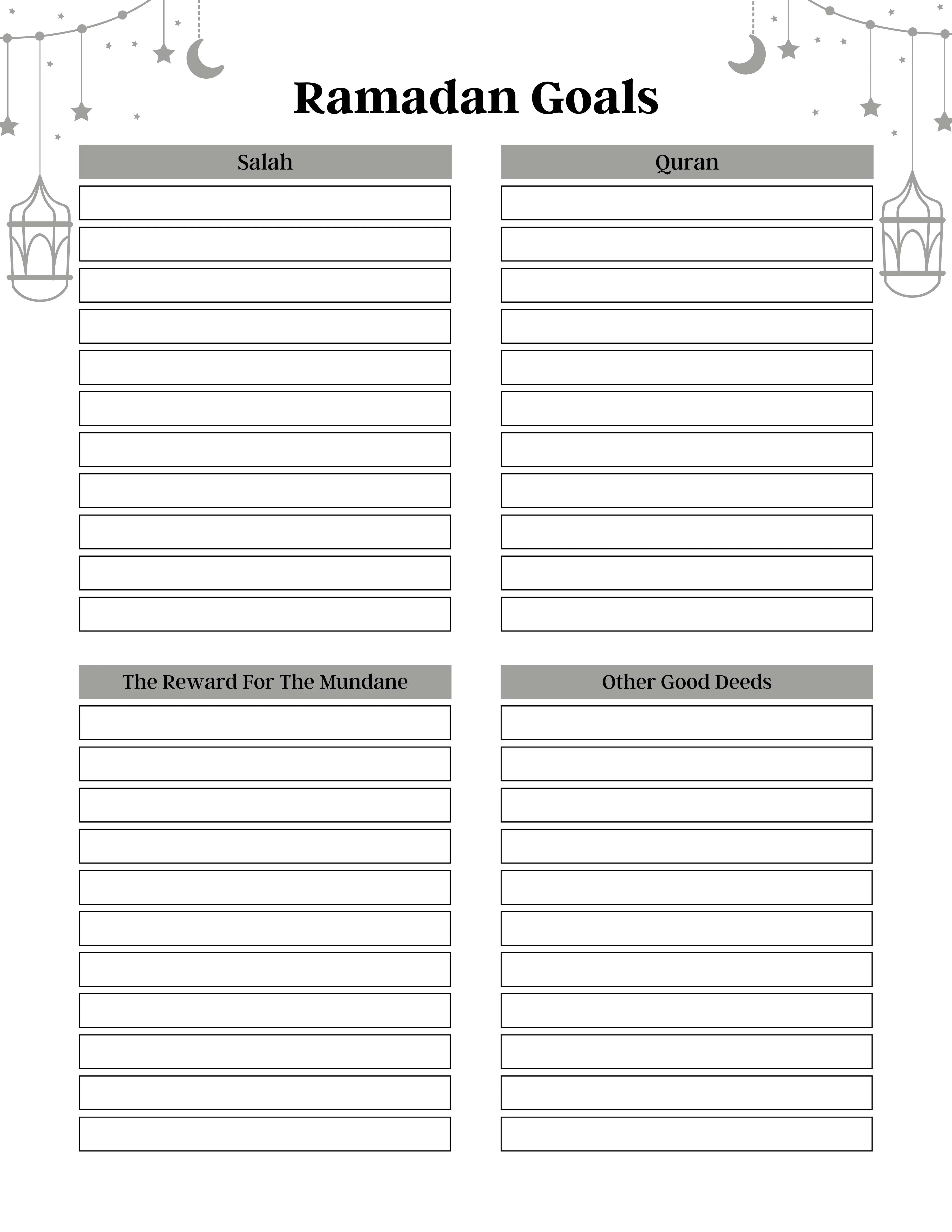Ramadan Planner Canva KDP Planner - CraftNest - Digital Crafting and Art