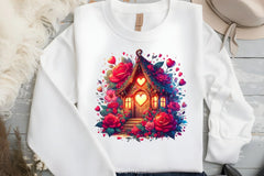 Valentine Fairy House Clipart Bundle - CraftNest - Digital Crafting and Art