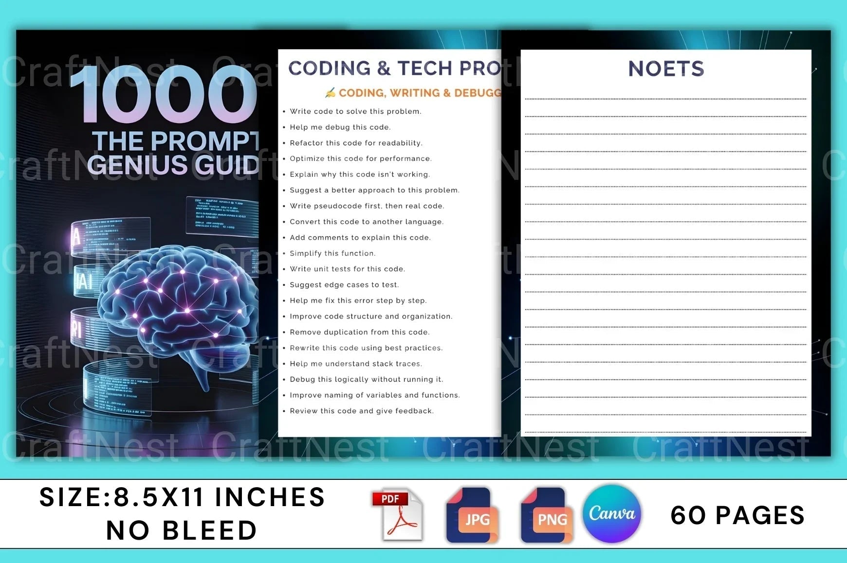 The Prompt Genius Guide: Mastering AI Prompts - CraftNest - Digital Crafting and Art