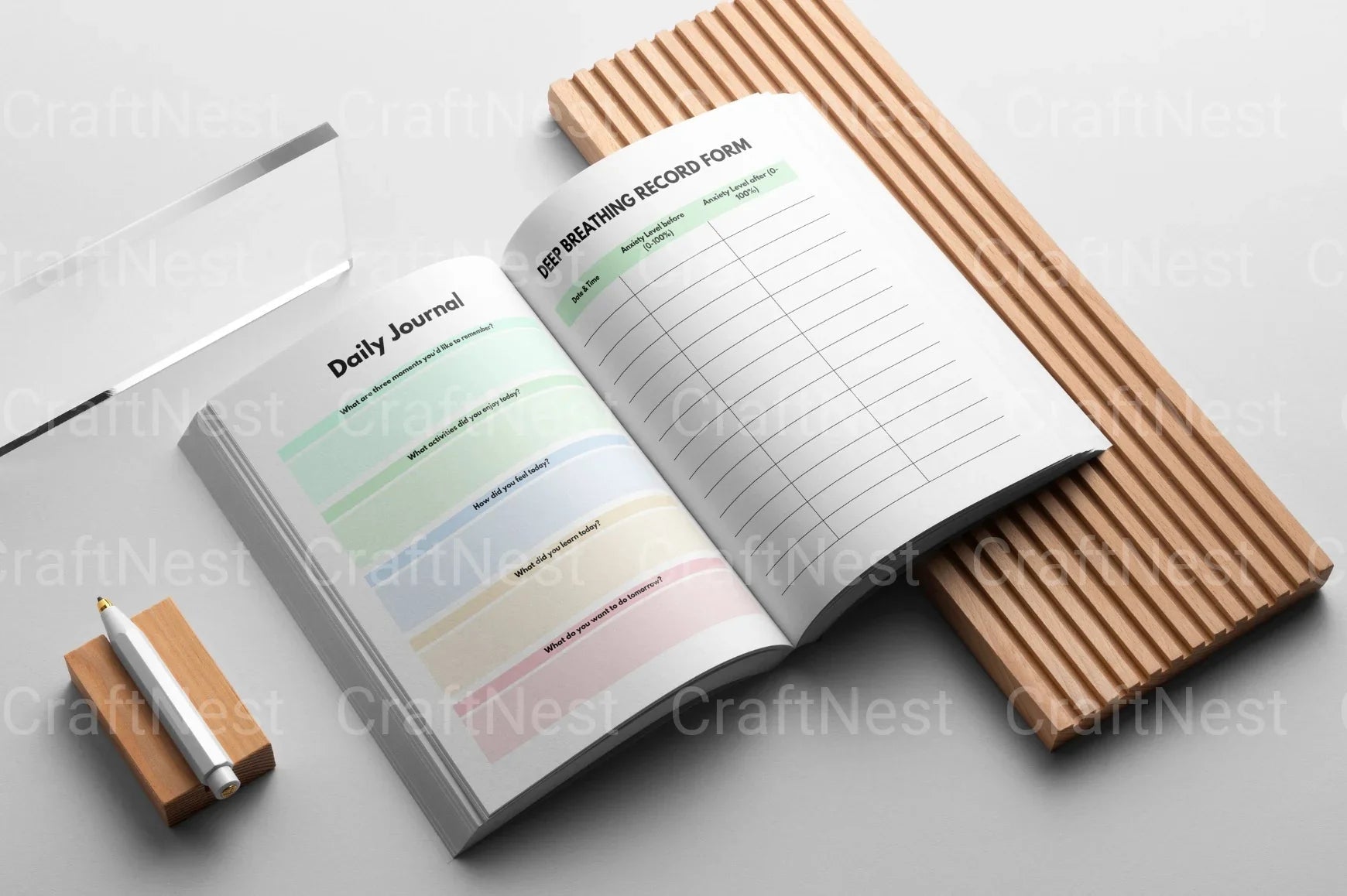 Mental Health Planner for Improved Well-being - CraftNest - Digital Crafting and Art