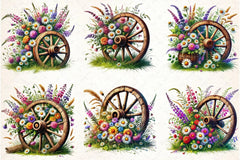 Spring Wheel Clipart Bundle - CraftNest - Digital Crafting and Art