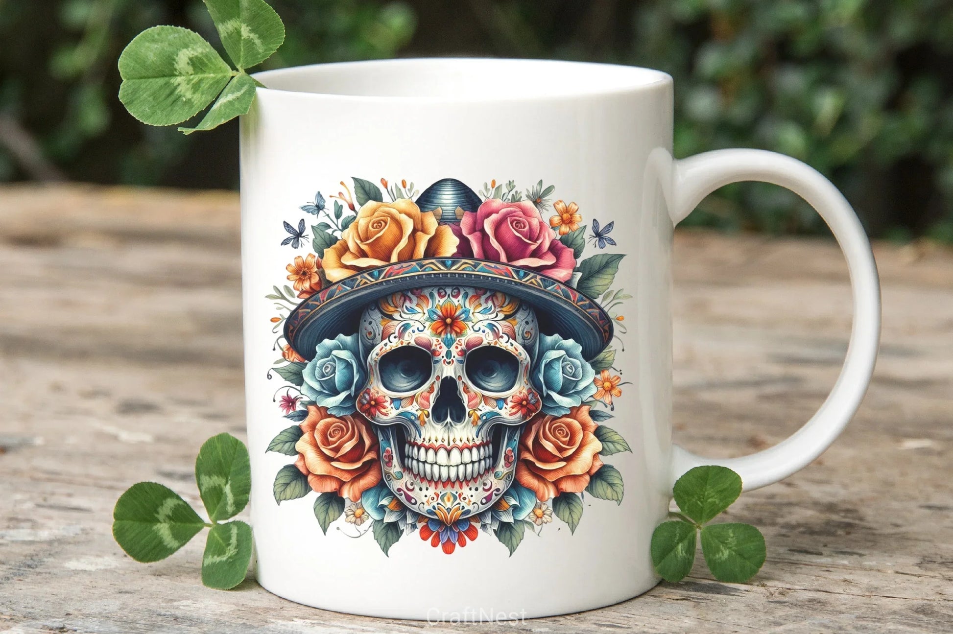 Skull Face Death Flower Clipart Bundle - CraftNest - Digital Crafting and Art