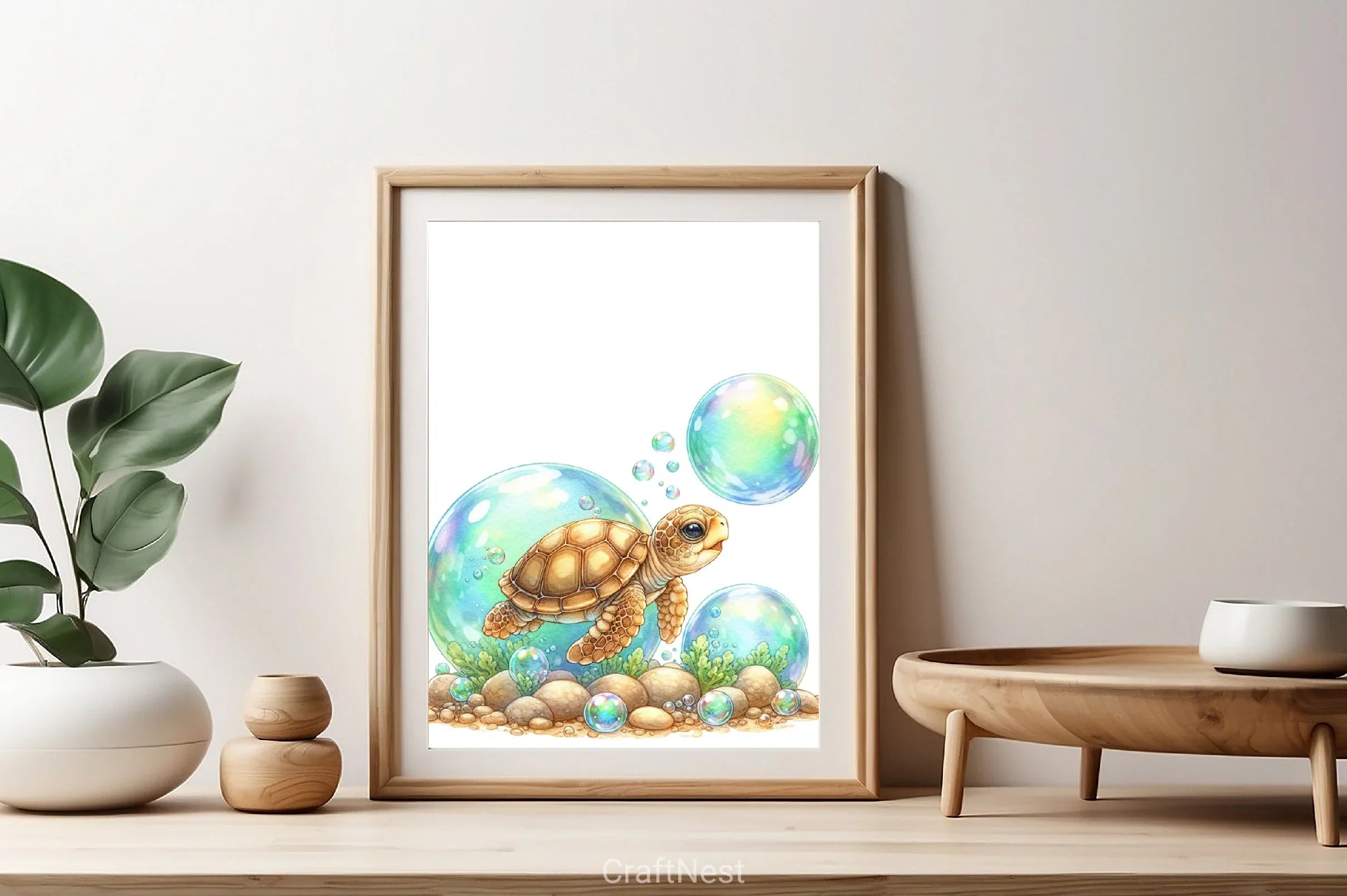 Baby Sea Turtle Corals Clipart Bundle - CraftNest - Digital Crafting and Art