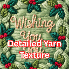 Christmas Cards Faux Yarn Clipart Bundle - CraftNest - Digital Crafting and Art