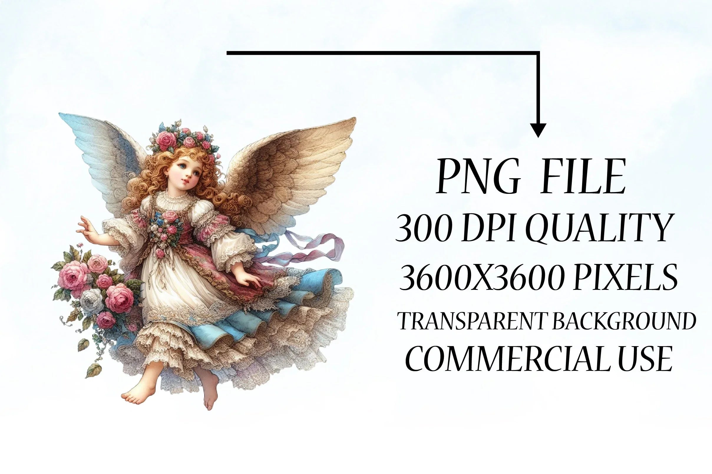 Victorian Angels Clipart Bundle - CraftNest - Digital Crafting and Art