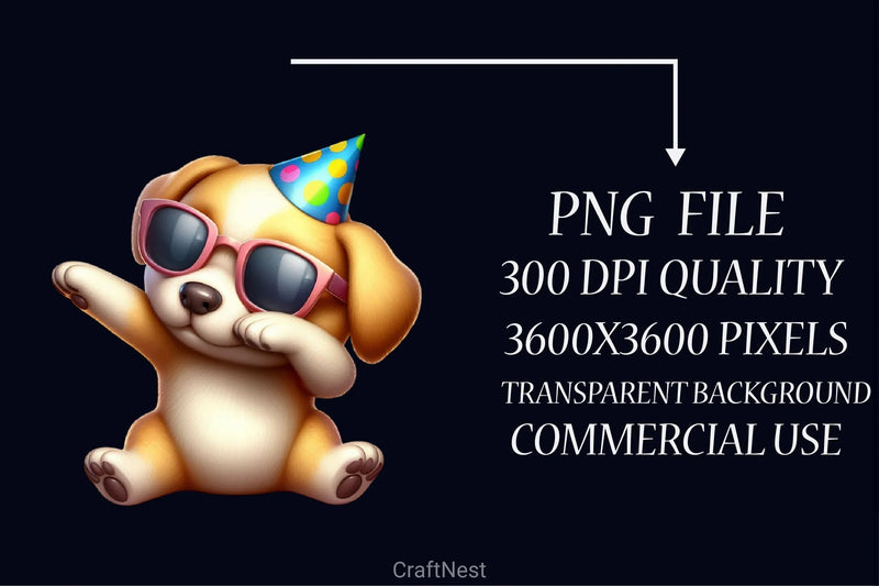 Cute Dabbing Dog Clipart Bundle - CraftNest - Digital Crafting and Art