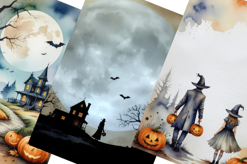 Halloween Junk Journal Papers - CraftNest - Digital Crafting and Art