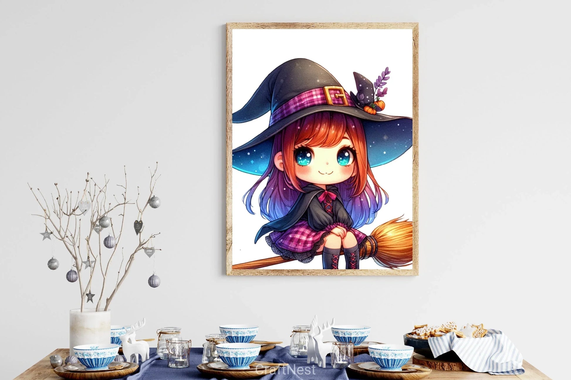 Cute Witch Halloween Clipart Bundle - CraftNest - Digital Crafting and Art