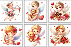 Valentine Cupid Clipart Bundle - CraftNest - Digital Crafting and Art