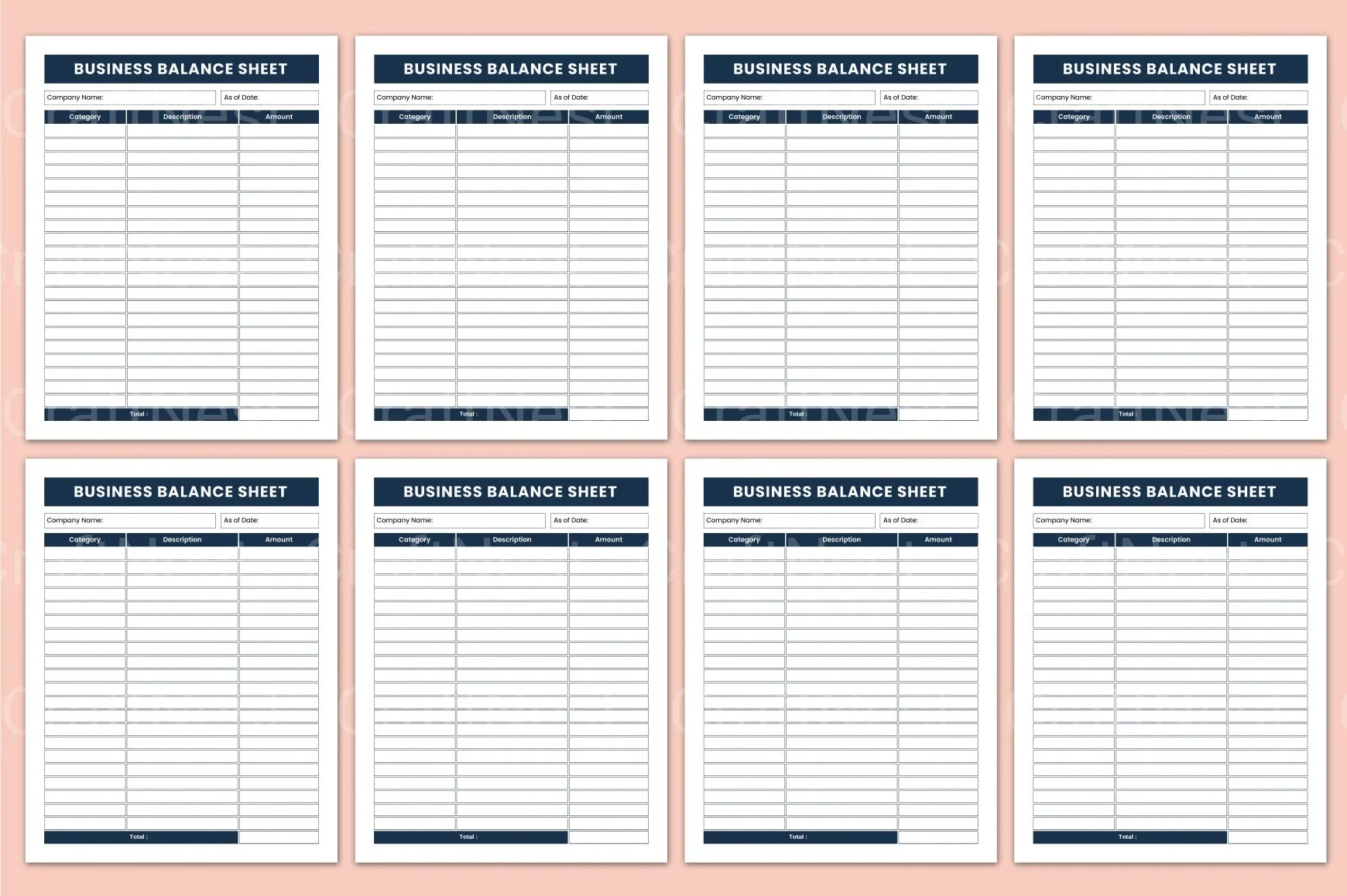 Business Balance Sheet Overview - CraftNest - Digital Crafting and Art