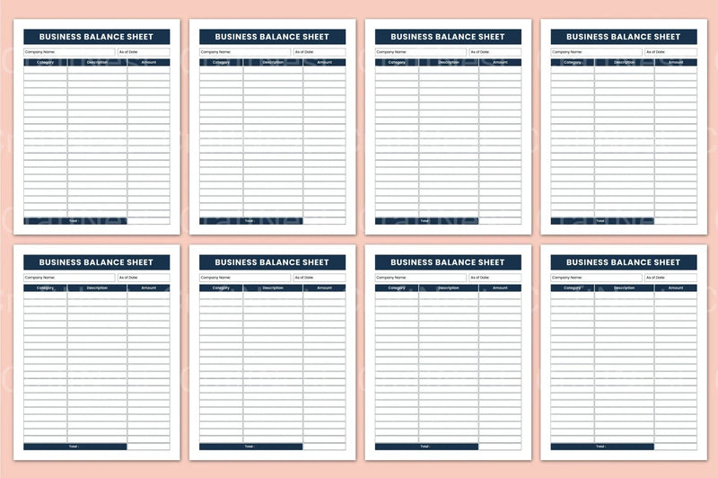 Business Balance Sheet Overview - CraftNest - Digital Crafting and Art