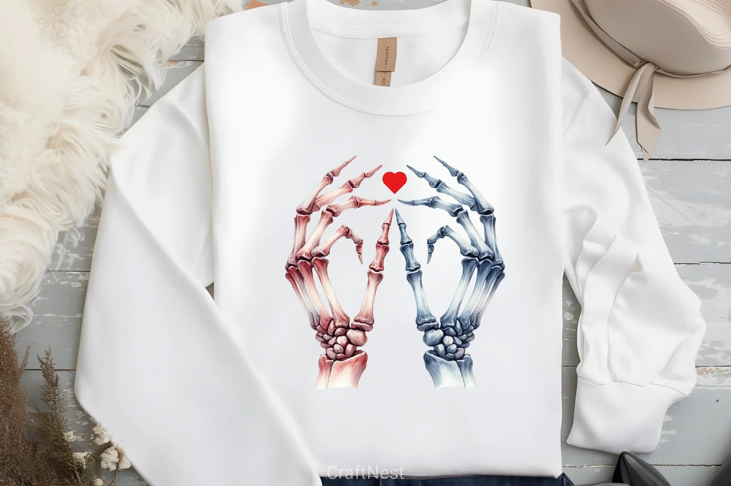 Valentine's Day Skeleton Clipart Bundle - CraftNest - Digital Crafting and Art