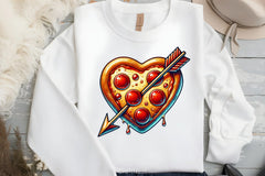 Valentine Heart Pizza Clipart Bundle - CraftNest - Digital Crafting and Art