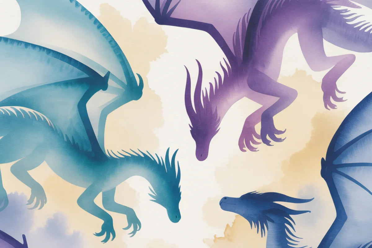 Dragon Skies Background Papers - CraftNest - Digital Crafting and Art