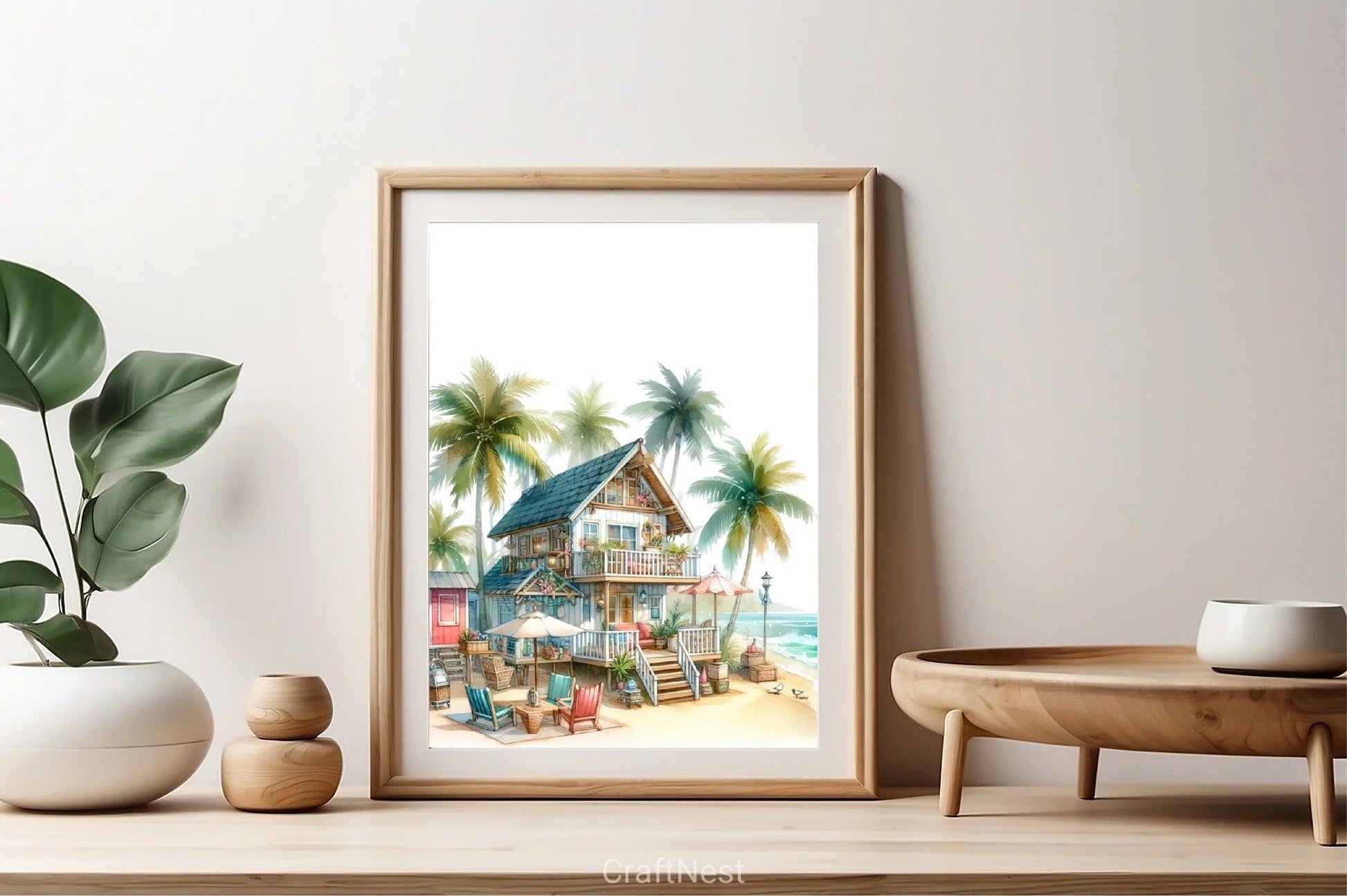 Beach Houses Clipart Bundle - CraftNest - Digital Crafting and Art