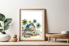 Beach Houses Clipart Bundle - CraftNest - Digital Crafting and Art
