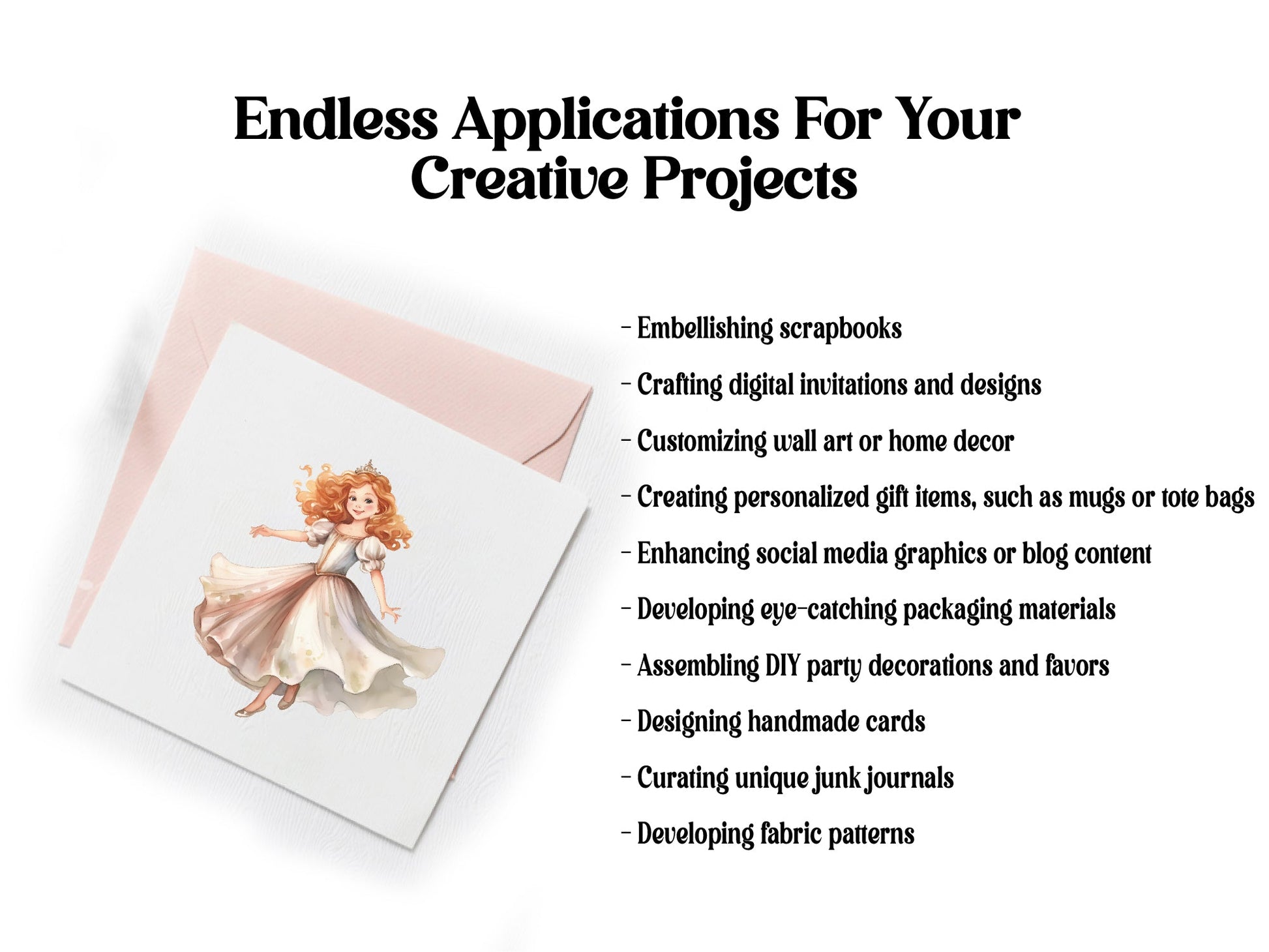 Classy Princesses Clipart - CraftNest