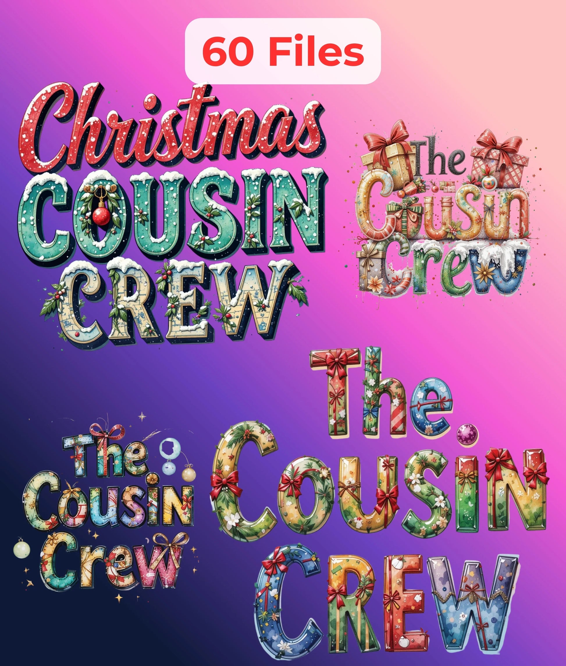 Cousin Crew Christmas Clipart Bundle - CraftNest - Digital Crafting and Art