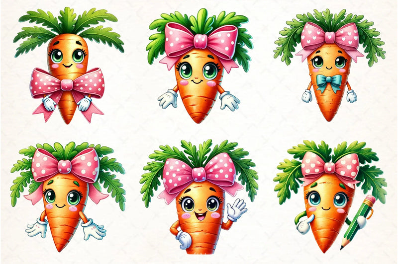 Funny Carrots Clipart Bundle - CraftNest - Digital Crafting and Art